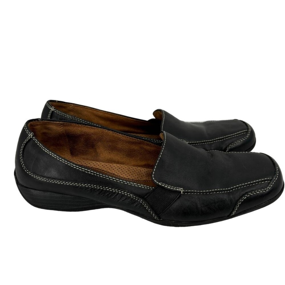Naturalizer Natural Soul Camelia Leather Loafer Slip On Comfort Black Size 11